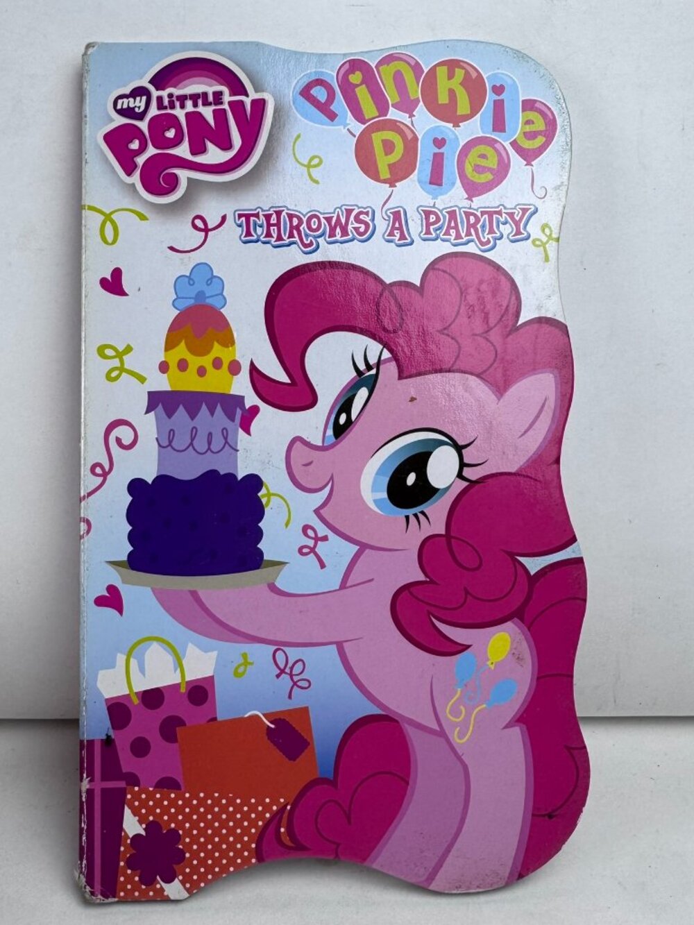 MLP Pinkie Pie Throws a Party Shaped Board Book Bendon 2015 ISBN 805219097397